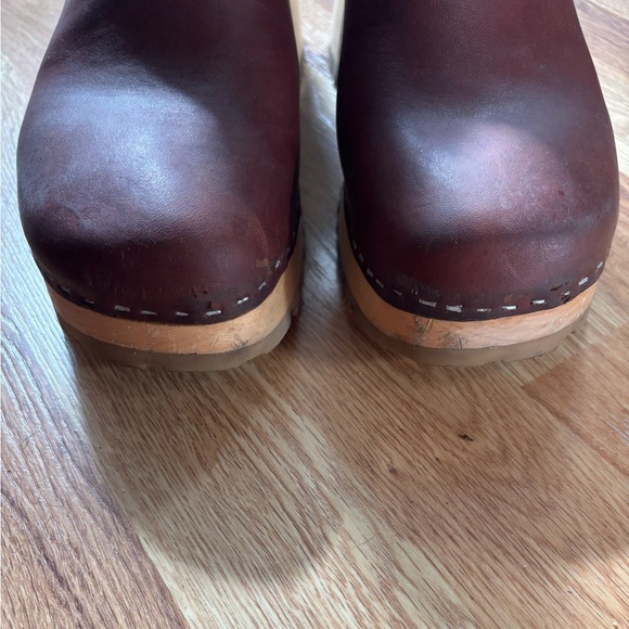 Swedish Hasbeens shearling lined clog boot heels - Picture 6 of 6
